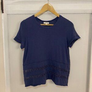 Wilfred T-Shirt Small Blue Beautiful lace detail Summer Classic